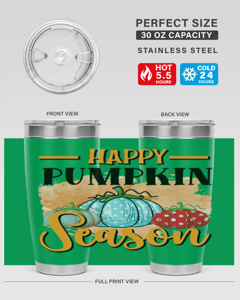 Happy pumpkin season 240#- fall- Tumbler