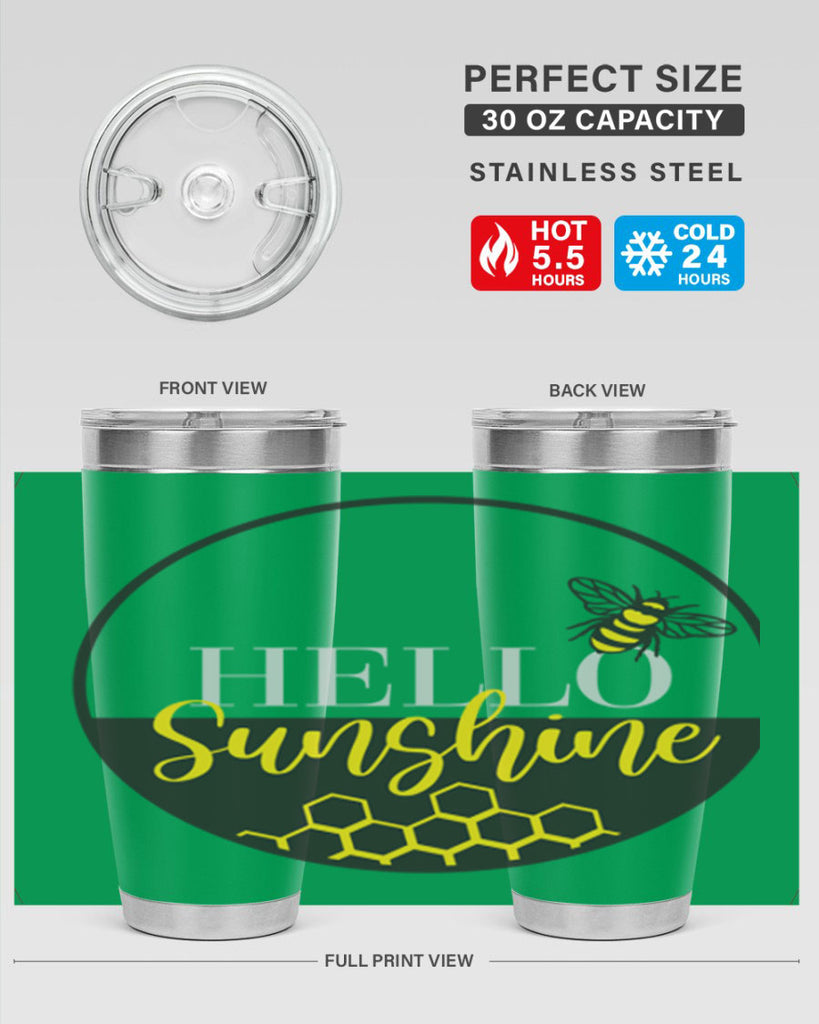 Hello Sunshine and bee216#- spring- Tumbler