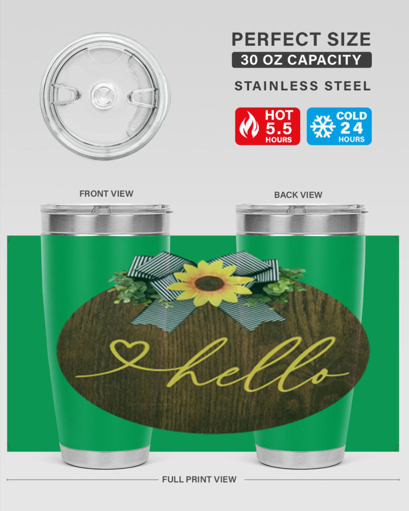 Hello heart Mockup182#- spring- Tumbler