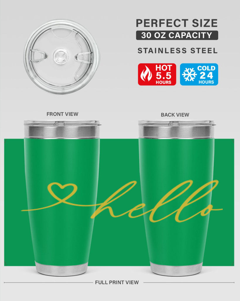 Hello heart183#- spring- Tumbler