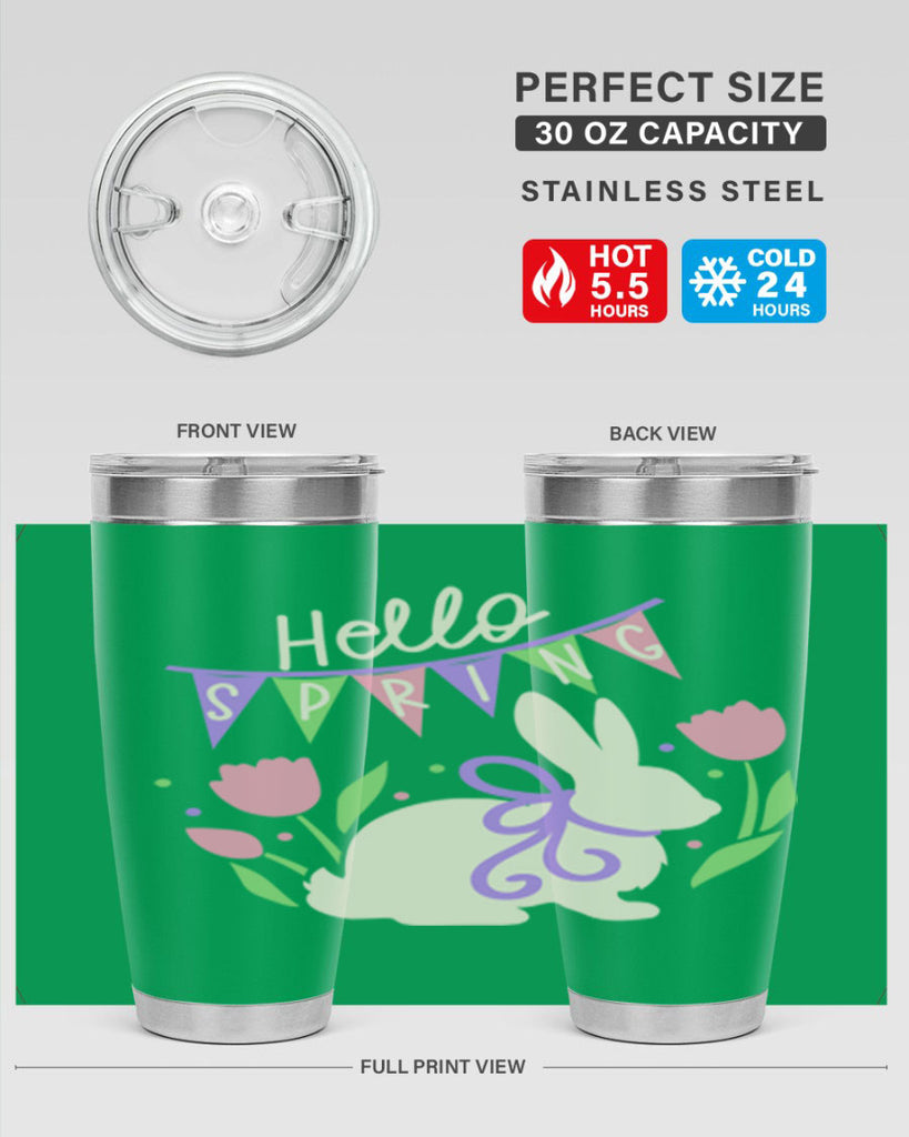 Hello spring bunny193#- spring- Tumbler