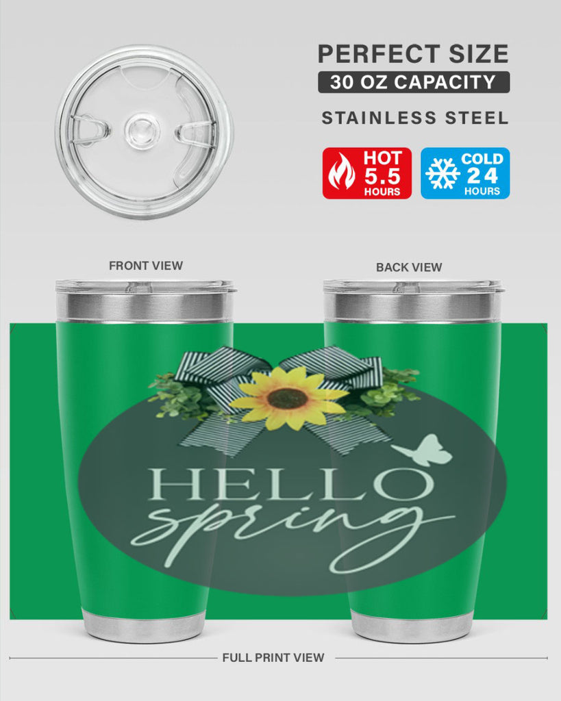 Hello spring butterfly Mockup194#- spring- Tumbler