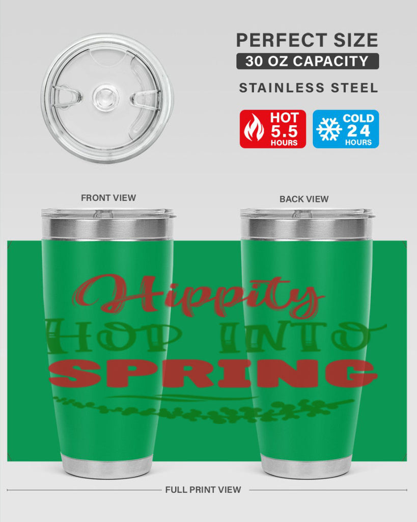 Hippity Hop into Spring 239#- spring- Tumbler