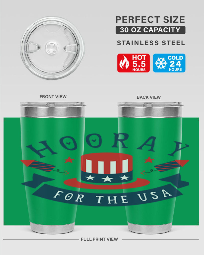 Hooray for the usa Style 42#- Fourt Of July- Tumbler
