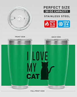 I Love My Cat Style 57#- cat- Tumbler