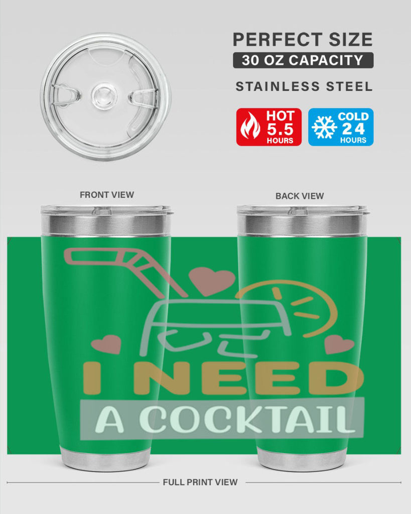 I Need A Cocktail 107#- fashion- Cotton Tank