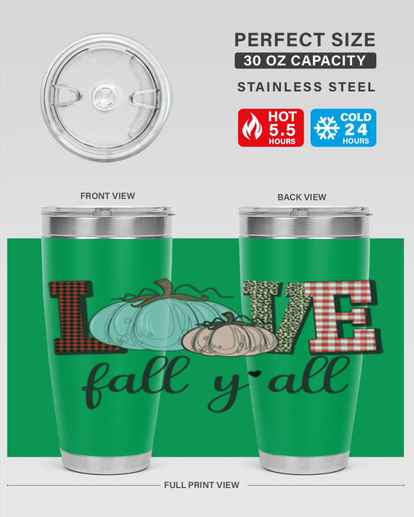 Love Fall Yall 409#- fall- Tumbler