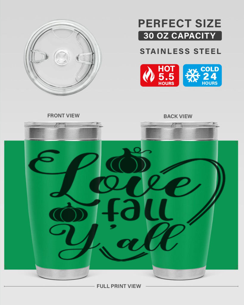 Love Fall Yall 412#- fall- Tumbler