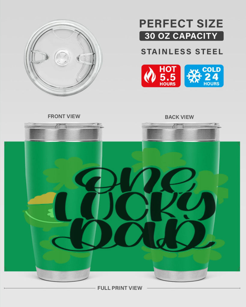 One Lucky Dad Style 43#- St Patricks Day- Tumbler