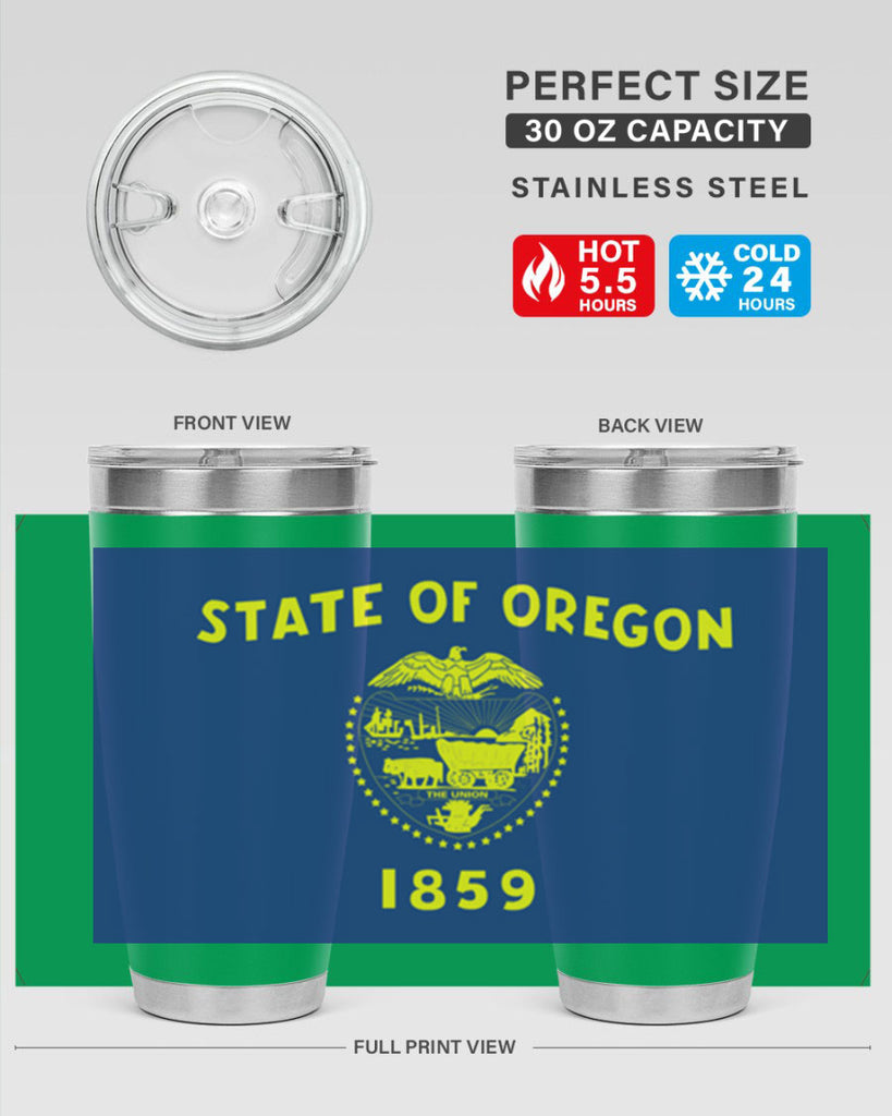 Oregon 15#- Us Flags- Tumbler