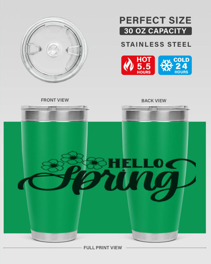 PNG_Hello Spring393#- spring- Tumbler