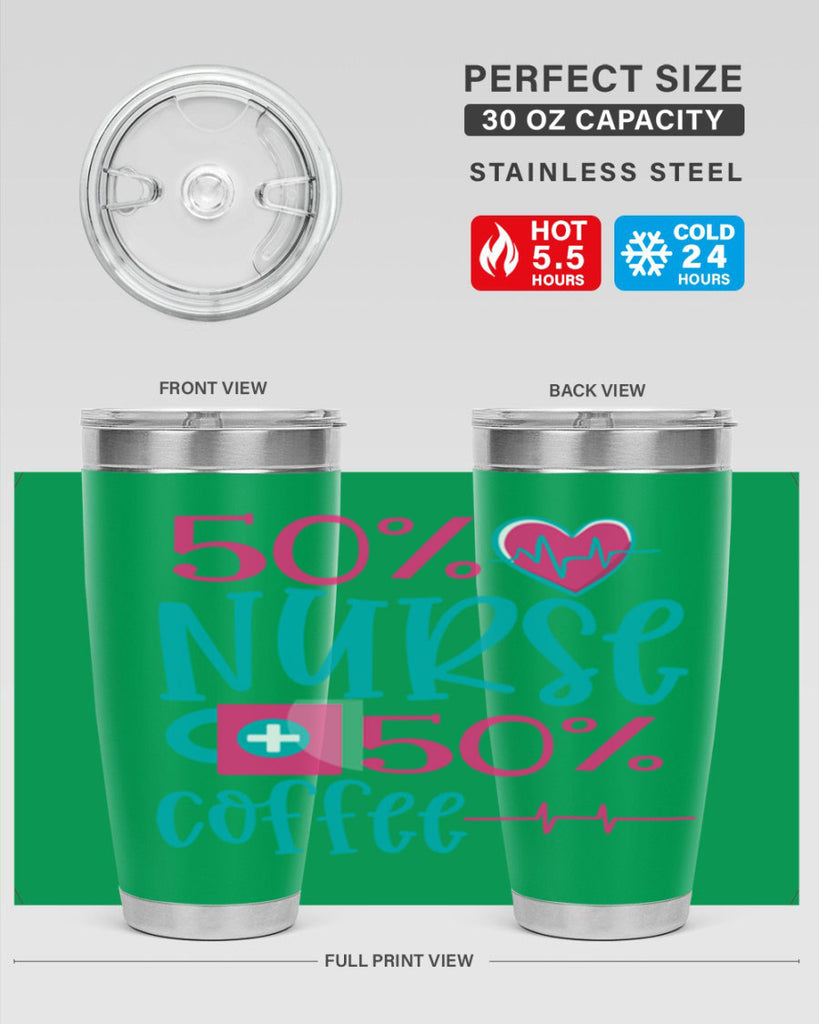Percent Nurse Percent Coffee Style Style 60#- nurse- tumbler