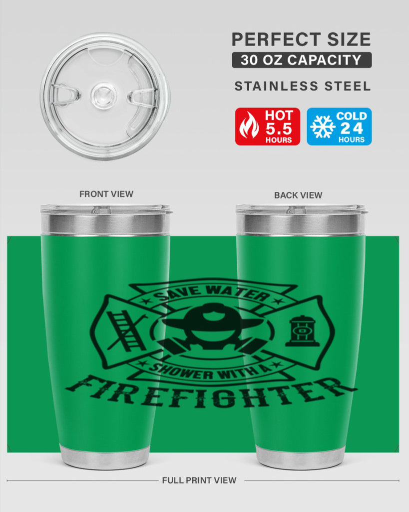 Save water Style 34#- fire fighter- tumbler