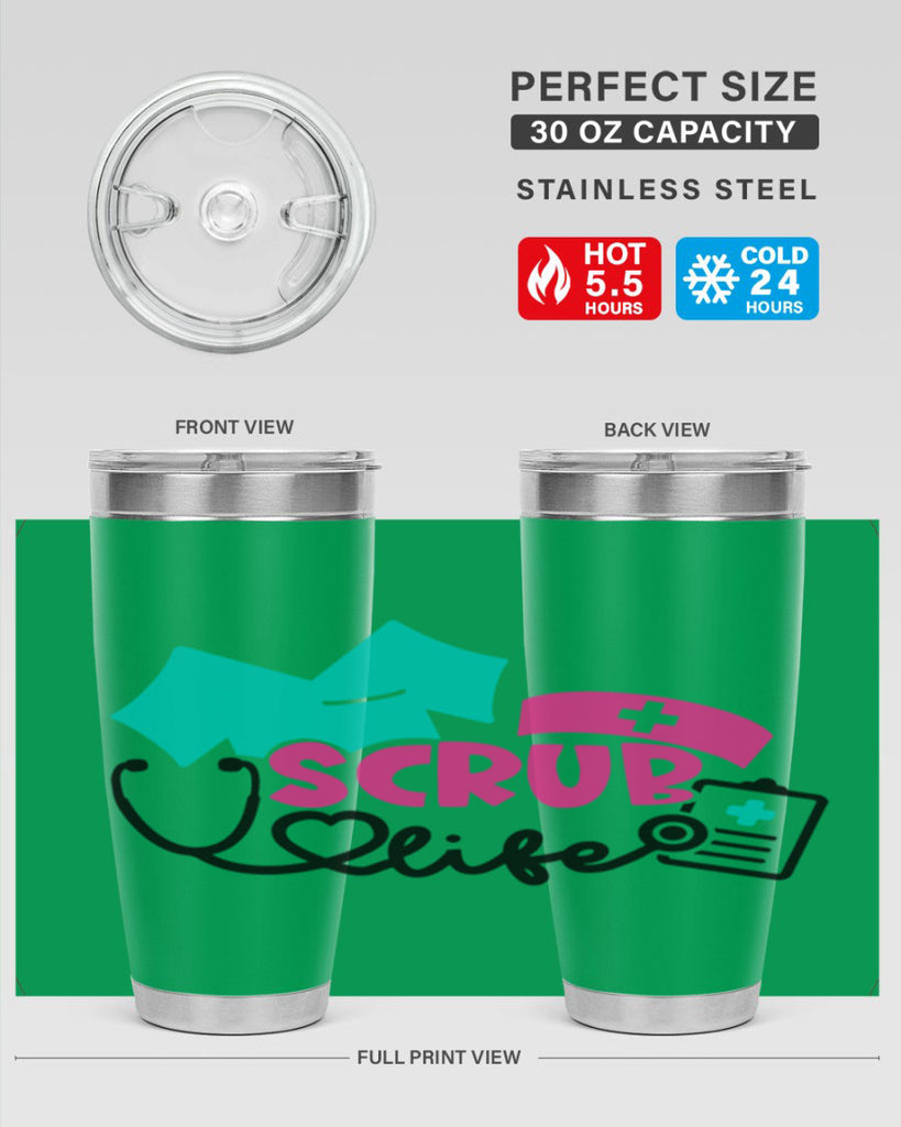 Scrub Life Style Style 47#- nurse- tumbler