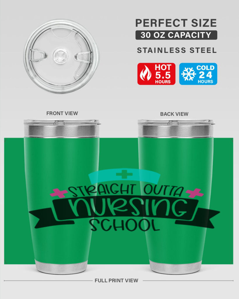 Straight Outta Nursing School Style Style 27#- nurse- tumbler