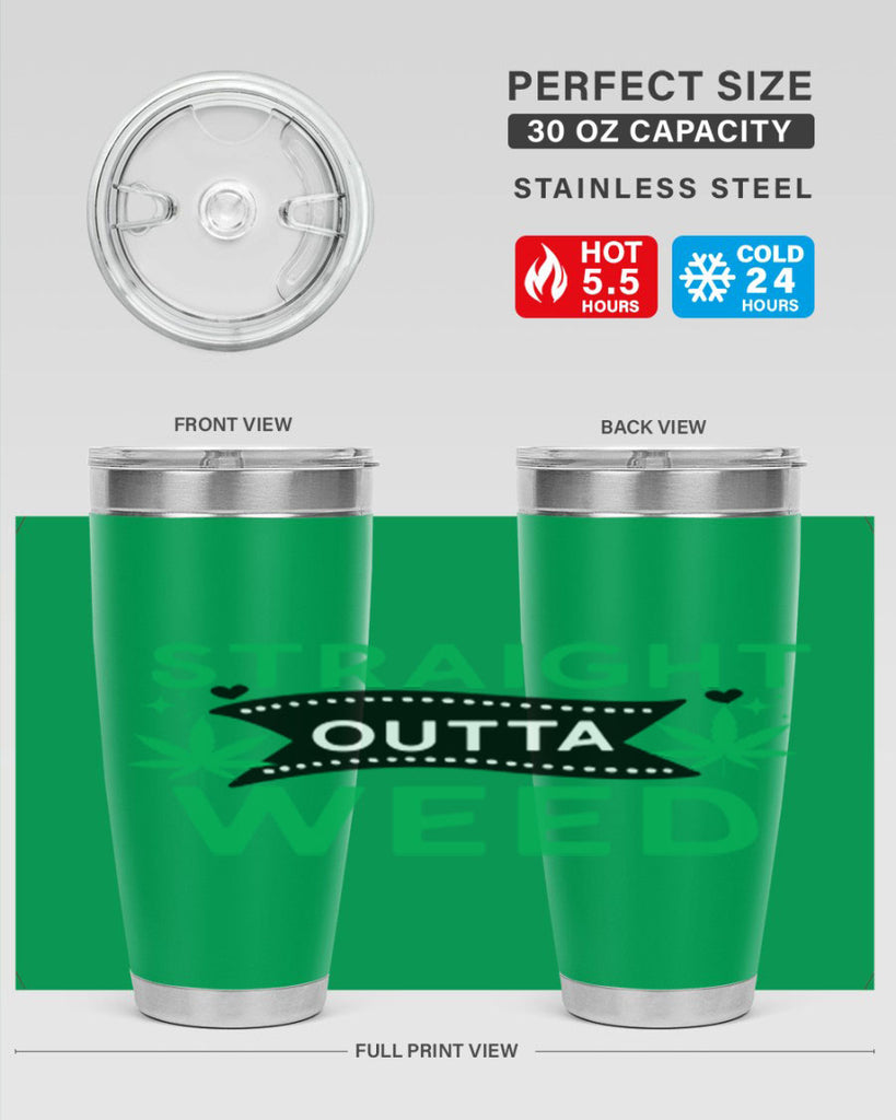Straight Outta Weed 266#- marijuana- Tumbler