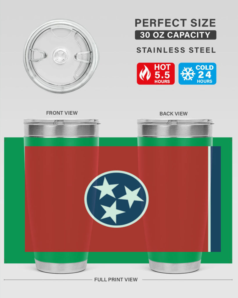 Tennessee 10#- Us Flags- Tumbler