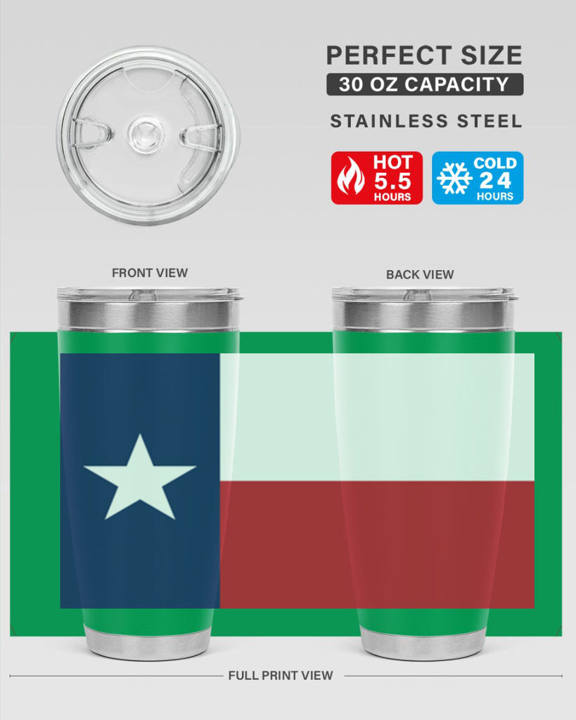 Texas 9#- Us Flags- Tumbler