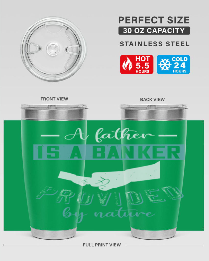 a father is a banker 168#- fathers day- Tumbler