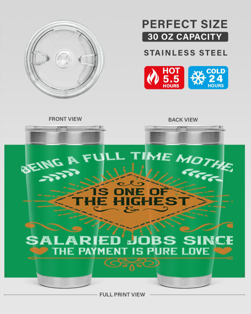 being a fulltime mother is 84#- mothers day- Tumbler