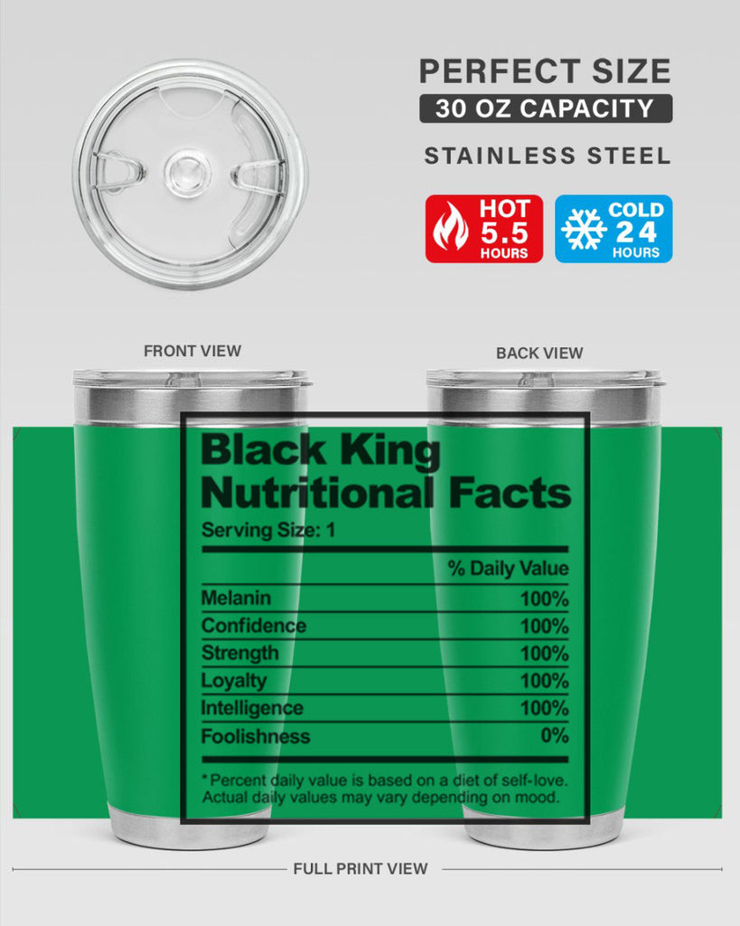 black king nutritional facts 231#- black words phrases- Cotton Tank