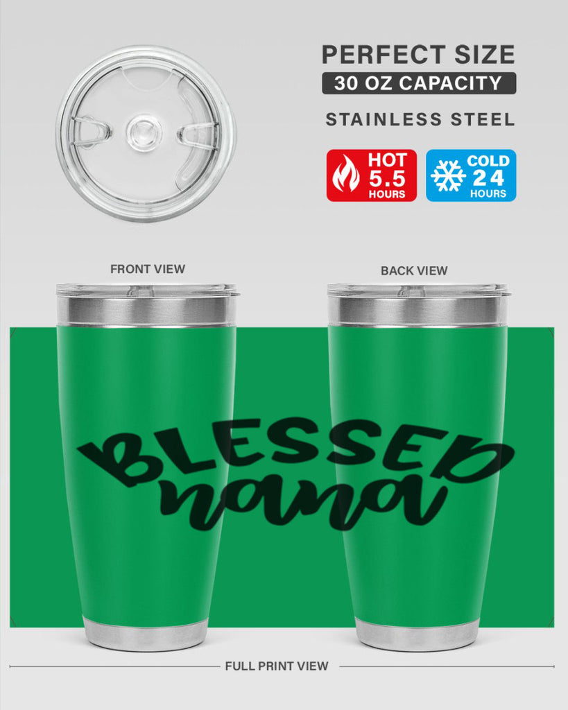 blessed nana 59#- grandma - nana- Tumbler