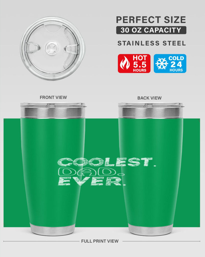 coolest dad ever 38#- dad- Tumbler