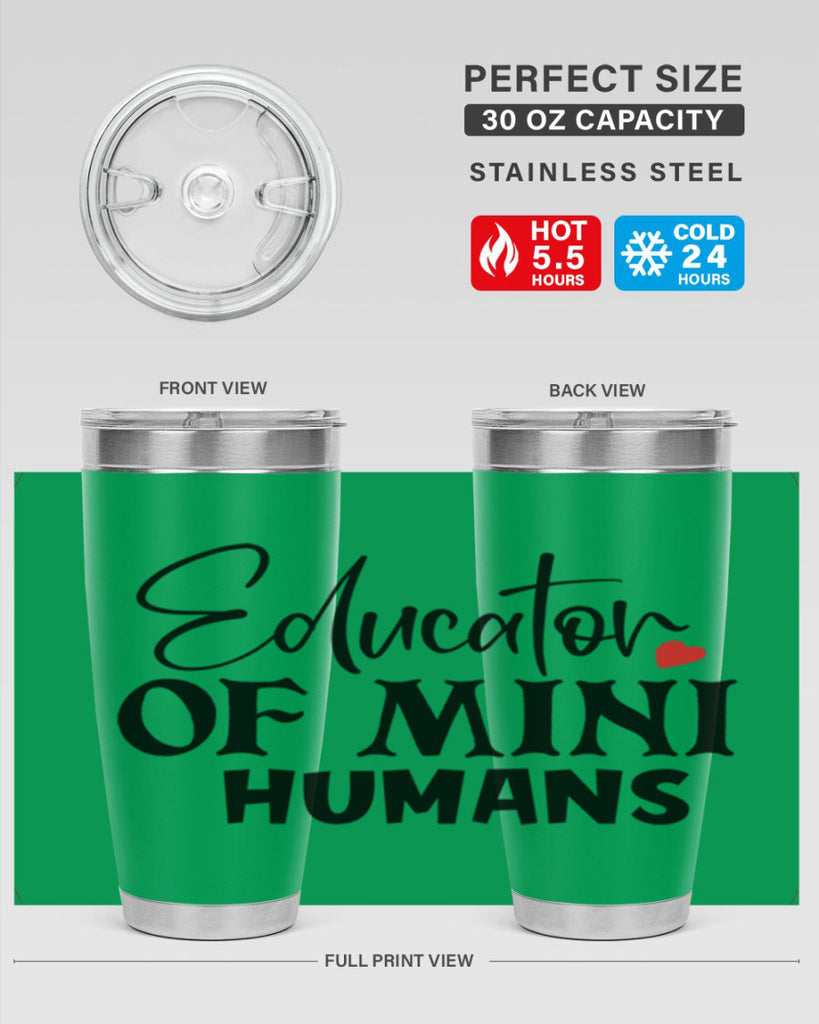 educator of mini humans Style 180#- teacher- tumbler