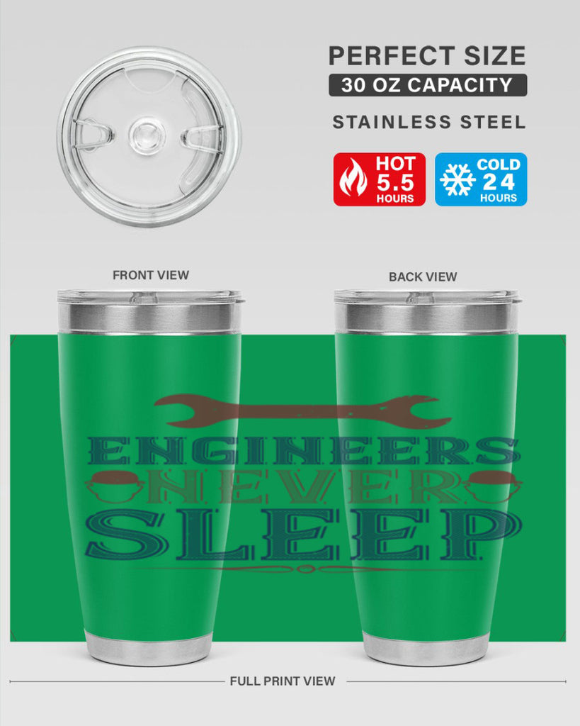 engineers never sleep Style 57#- engineer- tumbler