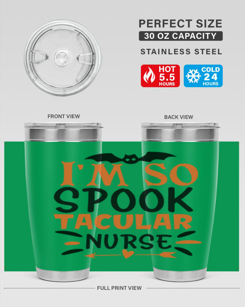 im so spooktacular nurse 111#- halloween- Tumbler