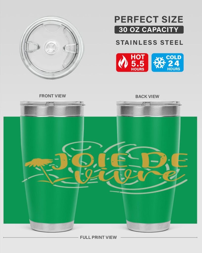 joie de vivre 57#- mardi gras- Tumbler