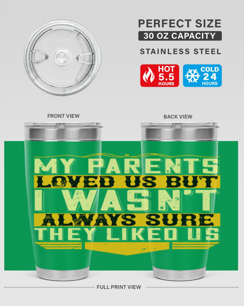 my parents loved us but i wasn’t always sure they liked us 36#- Parents Day- Tumbler