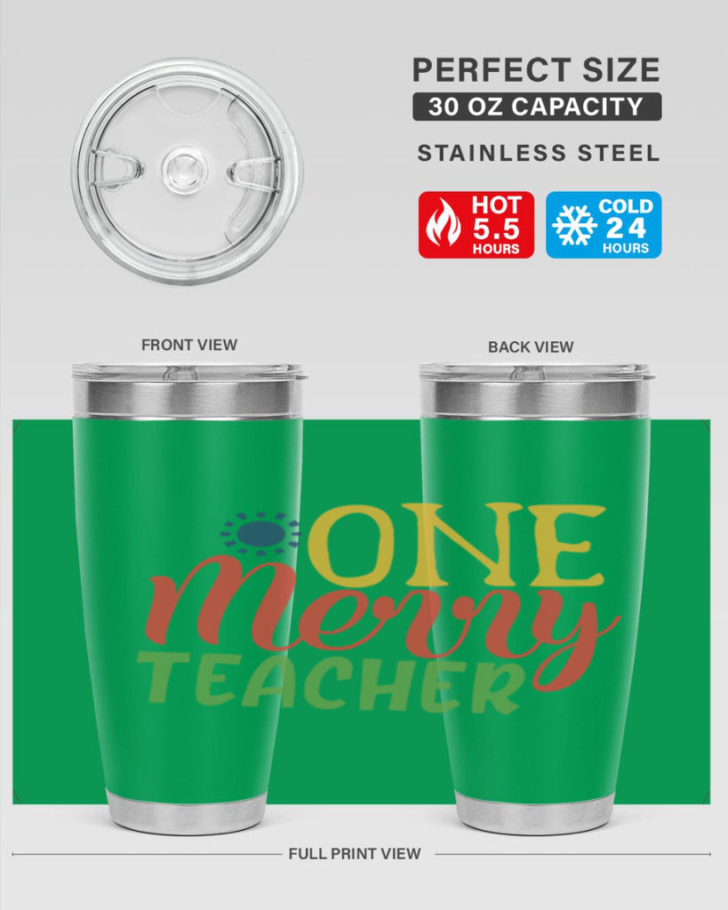 one merry teacher Style 162#- teacher- tumbler