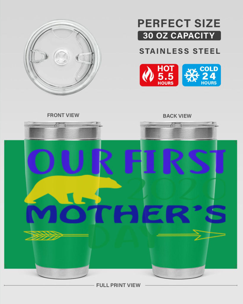 our first mothers day 4#- mardi gras- Tumbler