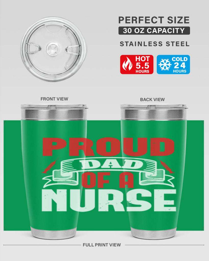 proud dad of a nurse Style 257#- nurse- tumbler
