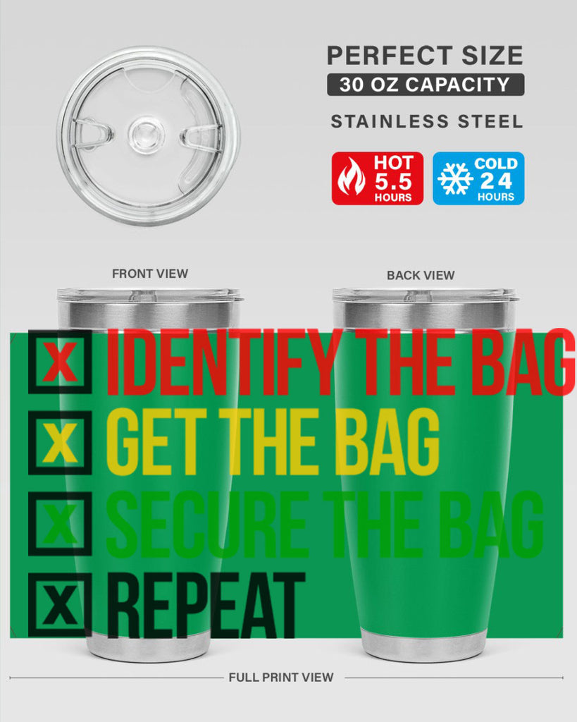 secure the bag 38#- black words phrases- Cotton Tank