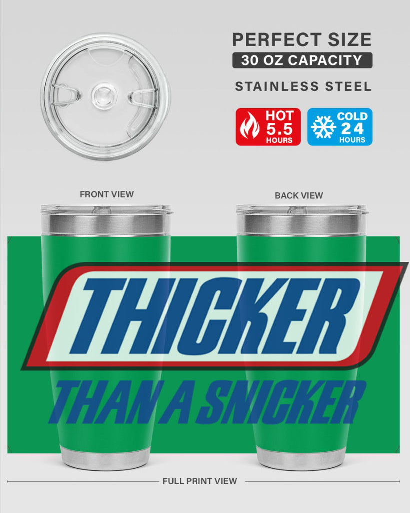 thicker than a snicker 20#- black words phrases- Cotton Tank