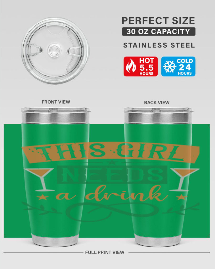 this girl needs a drink 1#- mardi gras- Tumbler