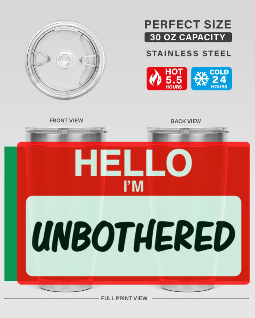 unbothered 14#- black words phrases- Cotton Tank