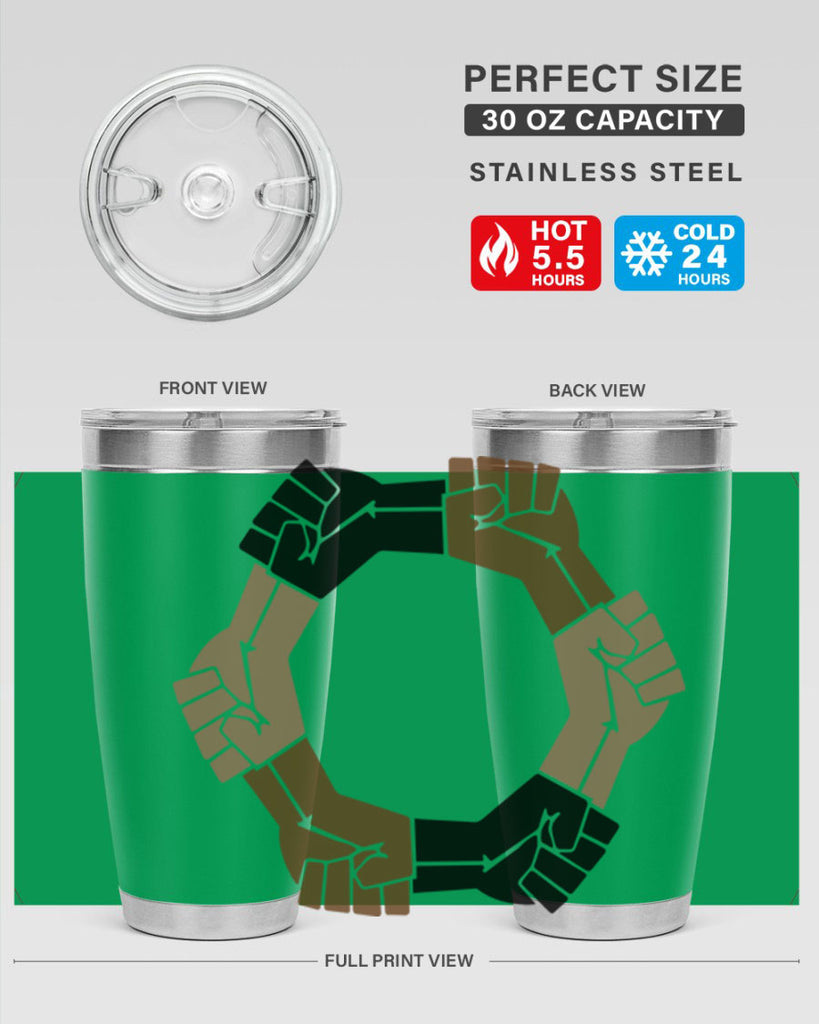 united black power fists 13#- black words phrases- Cotton Tank