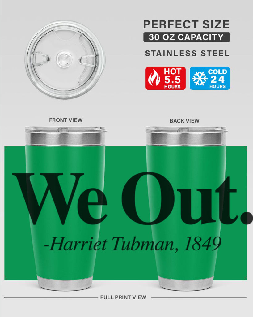 we out harriet tubman 12#- black words phrases- Cotton Tank