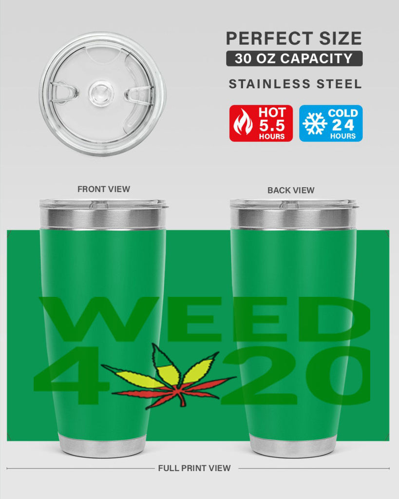 weed 420 cannabis 281#- marijuana- Tumbler