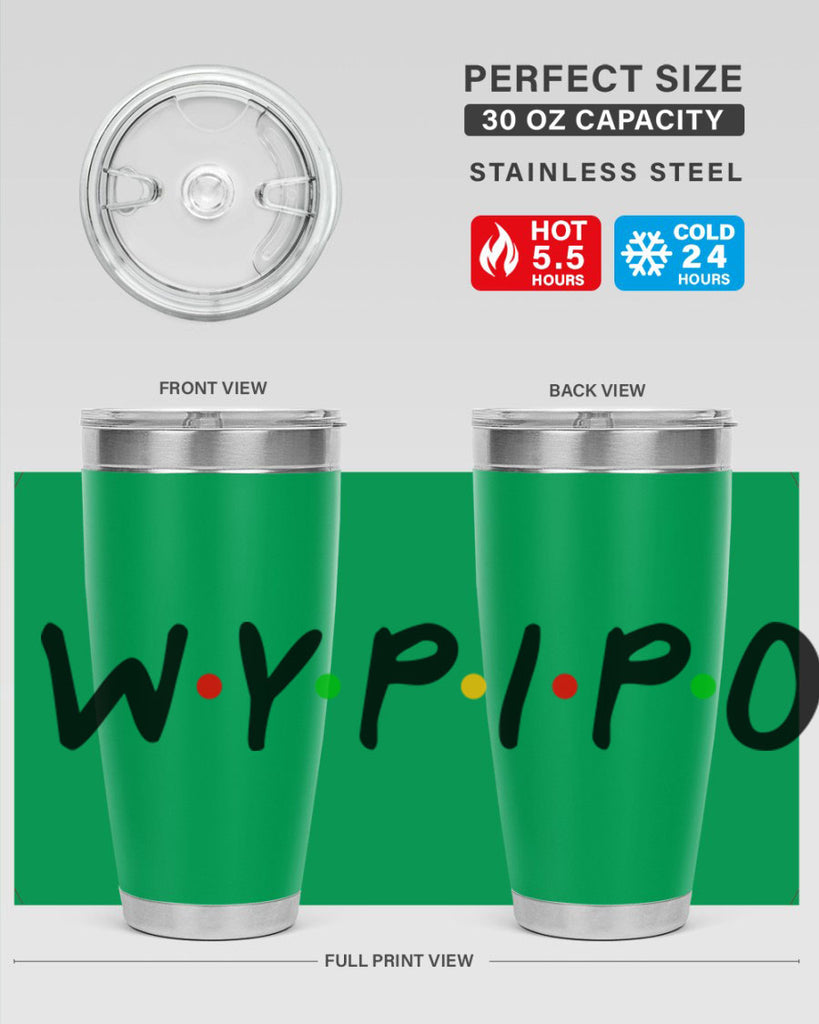 wypipo 7#- black words phrases- Cotton Tank