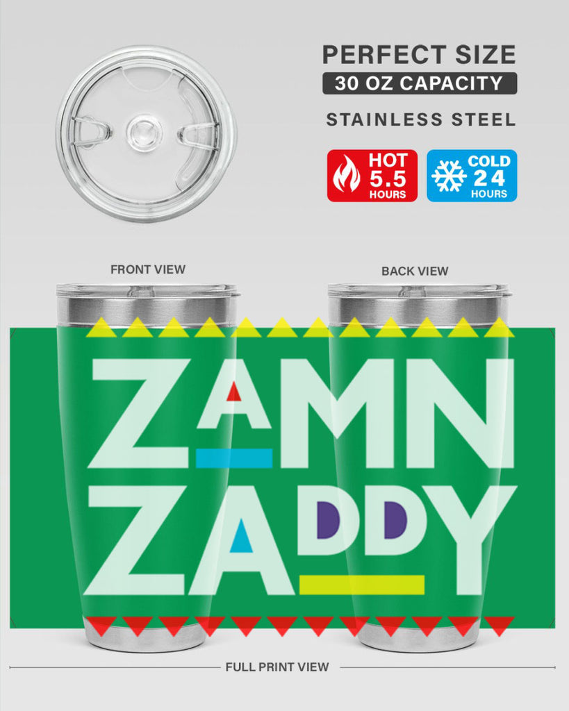 zamn zaddy 1#- black words phrases- Cotton Tank