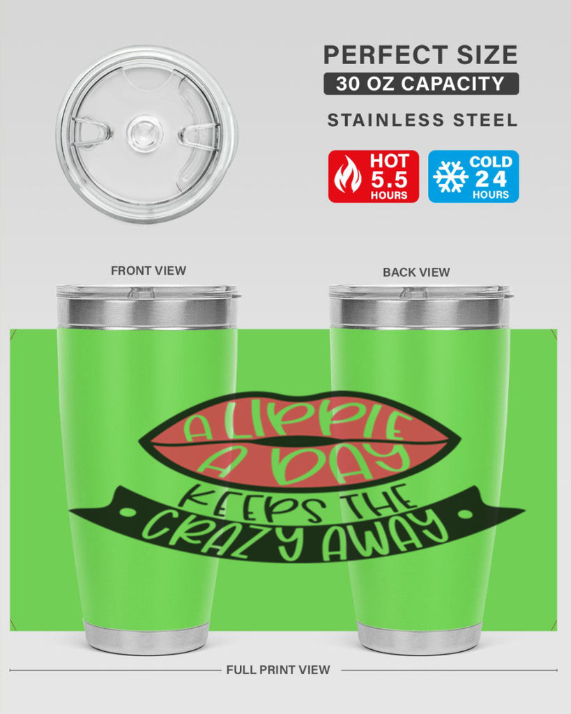 A Lippie A Day Keeps The Crazy Away Style 149#- make up- Tumbler