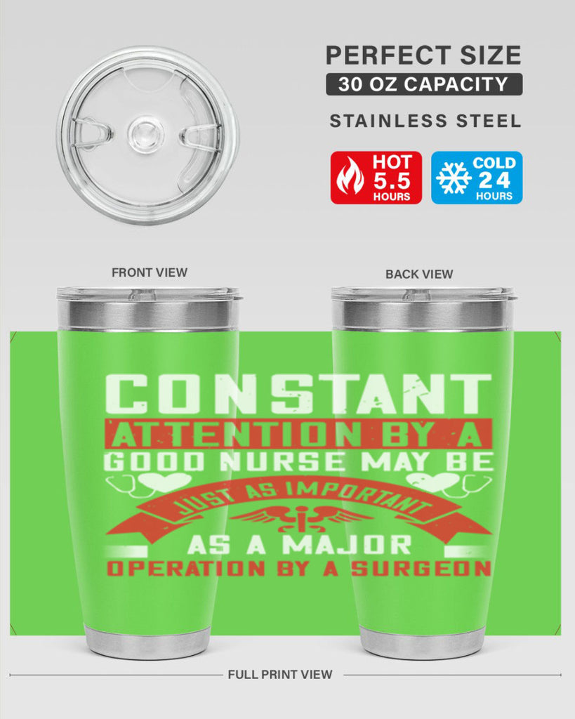 Constant attention by a good nurse may Style 408#- nurse- tumbler