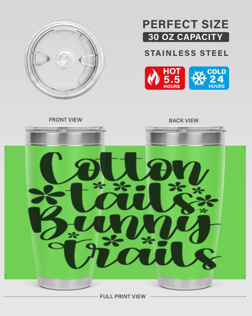 Cotton tails bunny trails  113#- spring- Tumbler