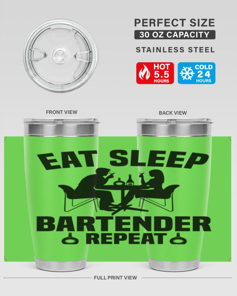 Eat sleep Style 3#- bartender- tumbler