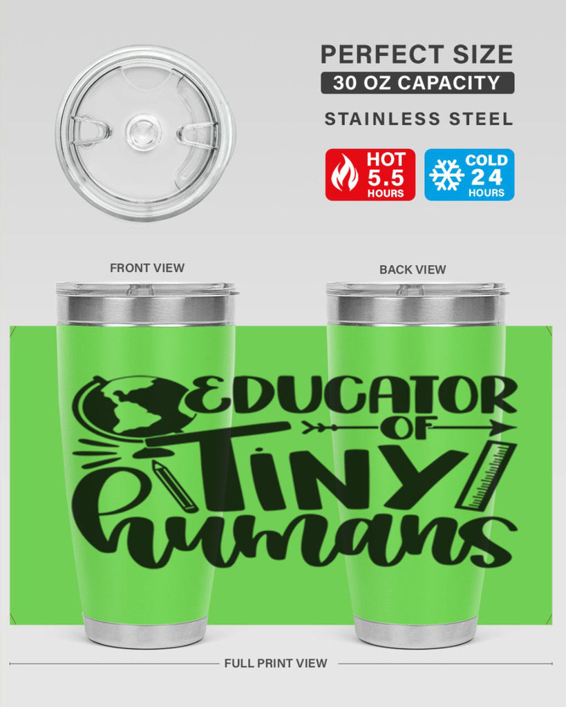 Educator Of Tiny Humans Style 75#- teacher- tumbler