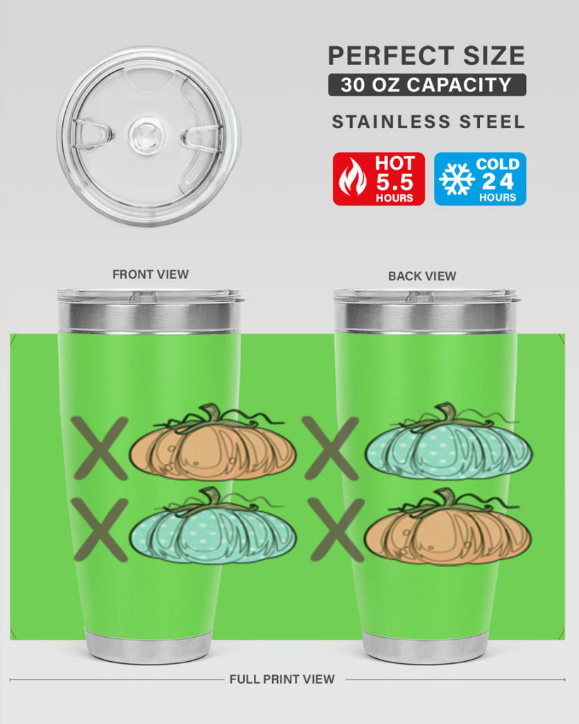 Fall Pumpkin XOXO 129#- fall- Tumbler